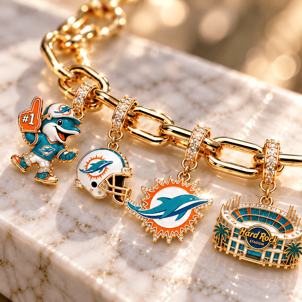 MDP Gold Charm Bracelet Set BMD