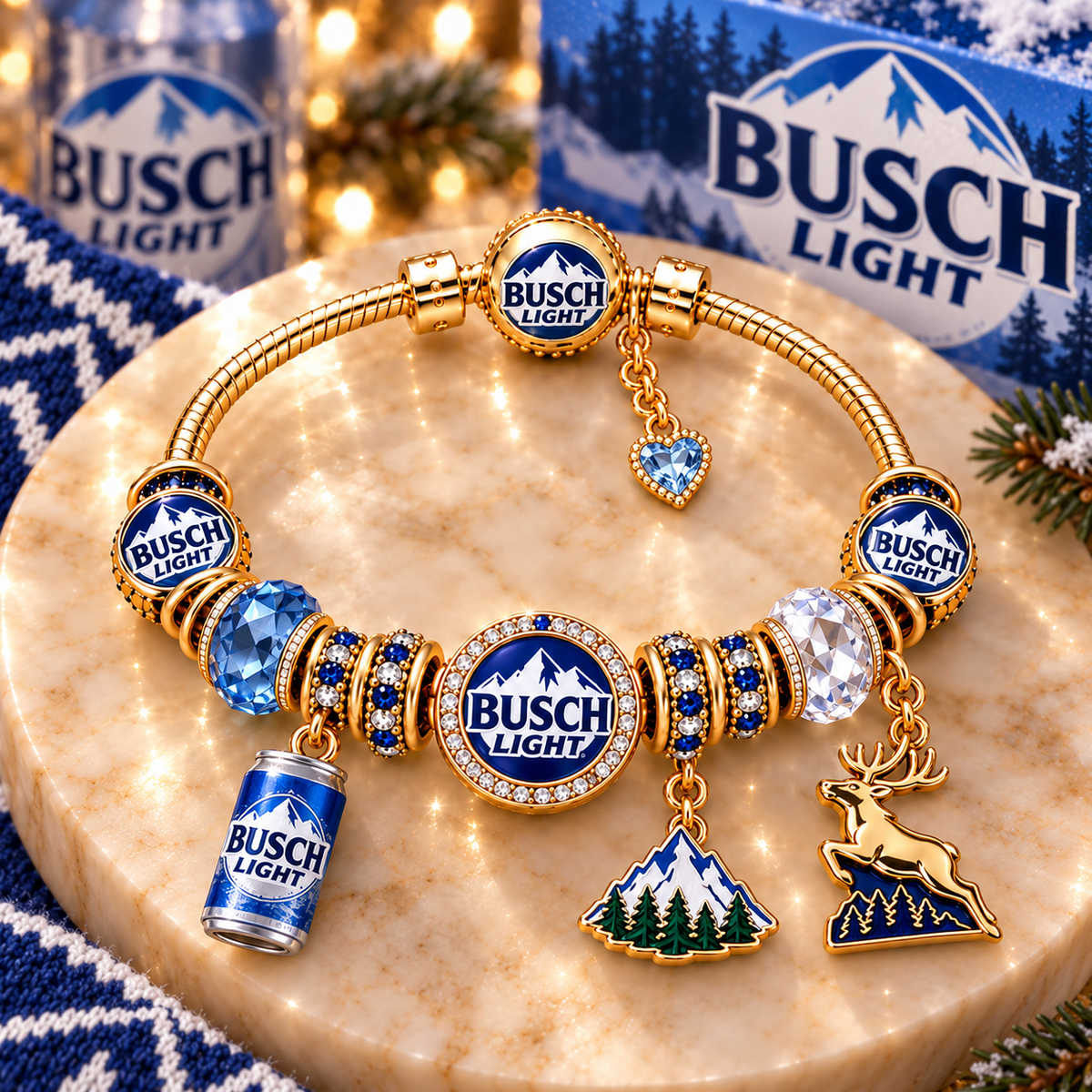 BLT Gold Charm Bracelet Set PNPA