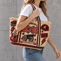 ACDC Straw-Style Embellished Tote Bag DNBN