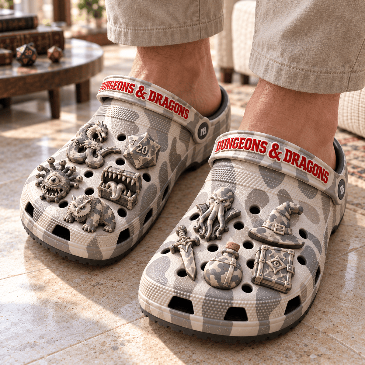DND Premium Deer Camo Charm Clog PTKL