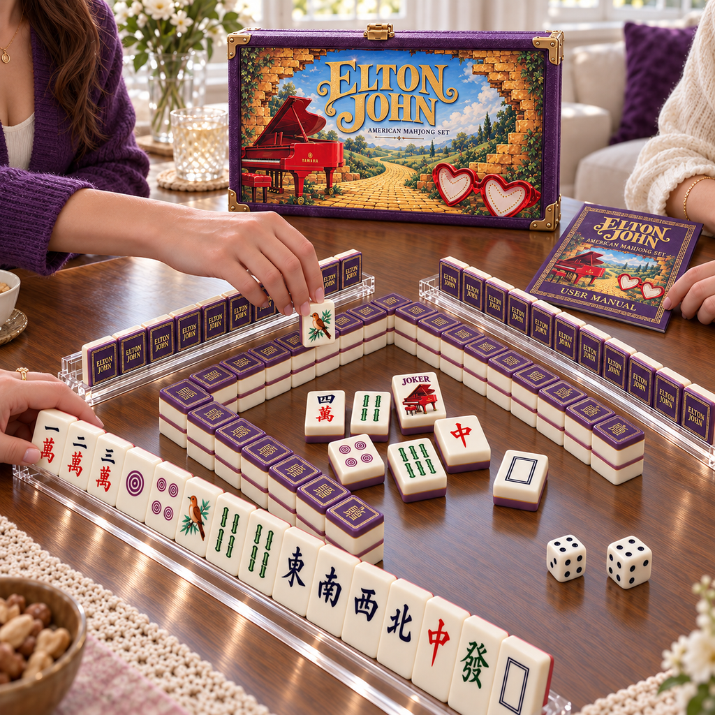 Premium ETJ Mahjong Tiles Set TTMH