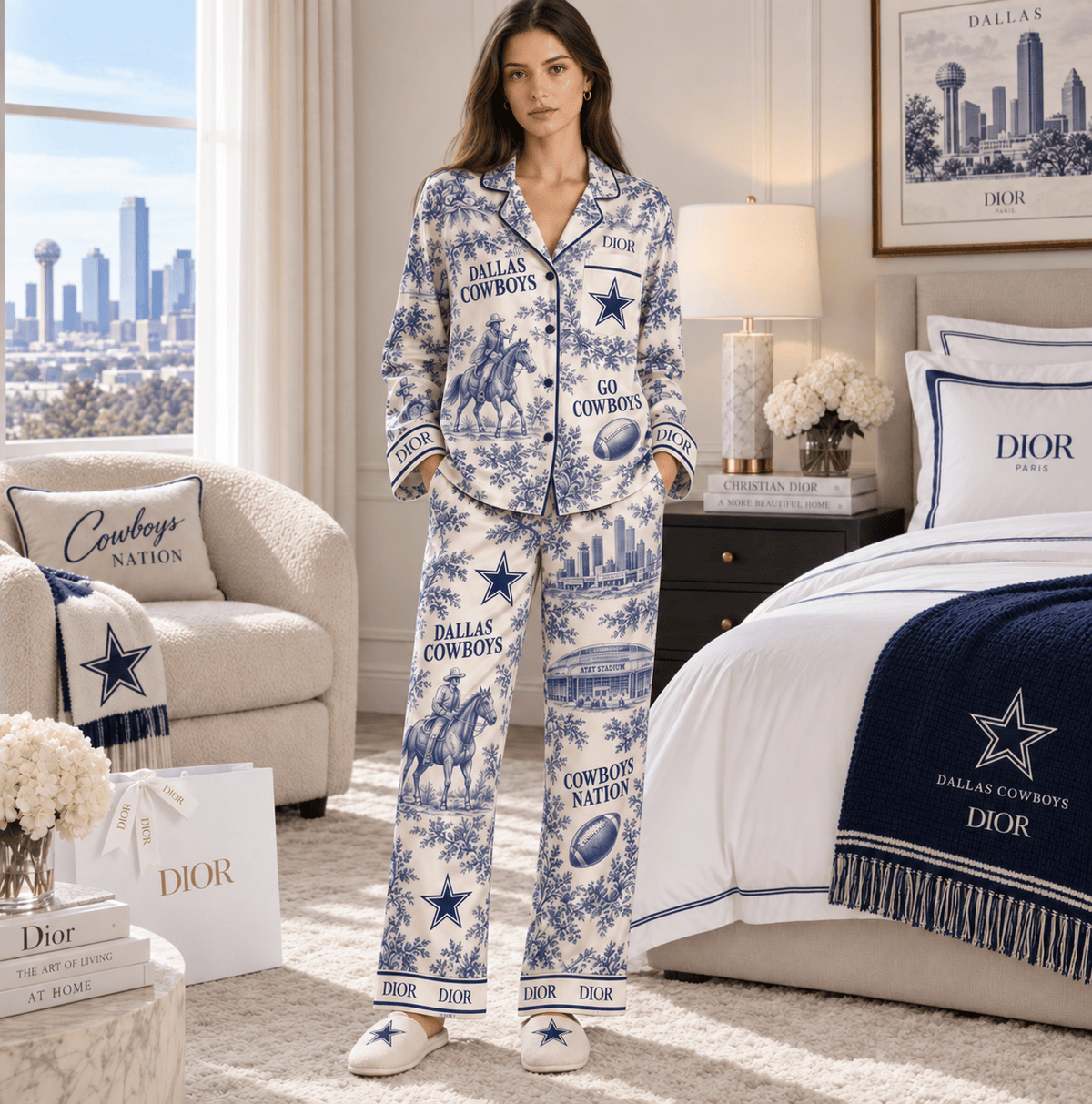 DLCB Women’s Premium Signature Satin Pajama Set BMD