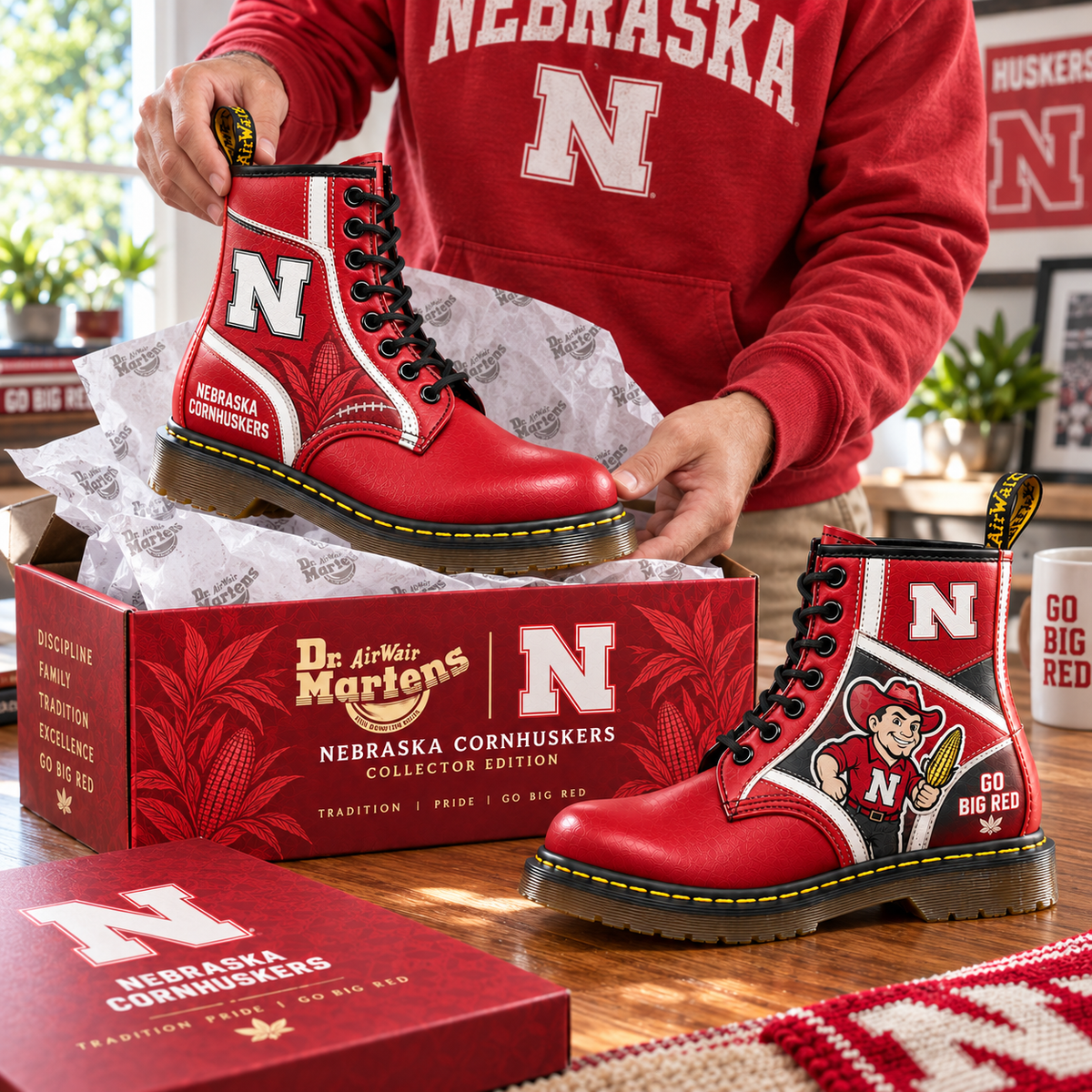 NCH Premium Leather Lace-Up Boots LNTH