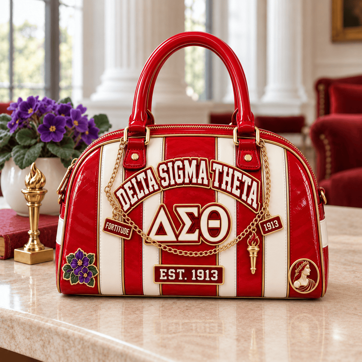 DST Patent Leather Handbag NTKO