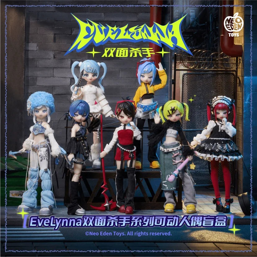 Double Sided Killer Series MJD Blind Box Doll - EveLynna Authentic Articulated Action Figure Collectible Fashion Toy PVC Model D