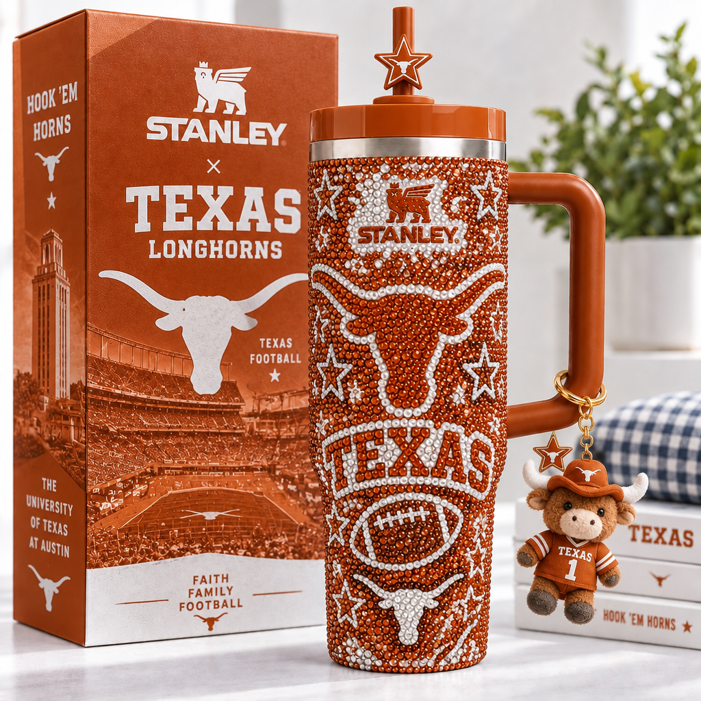 Texas Longhorns 40oz Tumbler With Handle TTNL