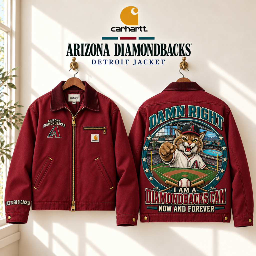 Arizona Diamondbacks Embroidered Detroit Jacket
