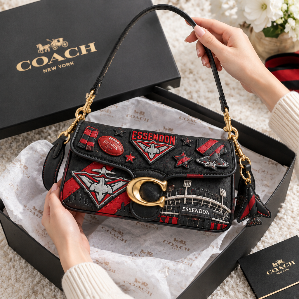 Essendon Bombers Coach Shoulder Cross With Charm